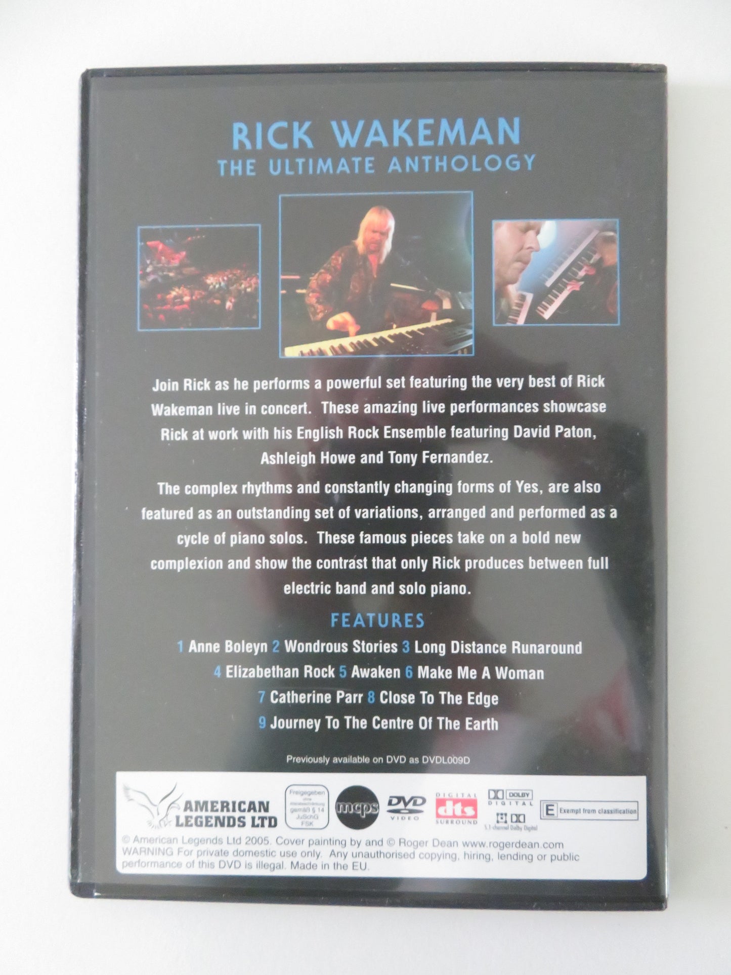 Inside Yes Plus Friends & Family (DVD BoxSet) Rick Wakeman 2005 Region 2