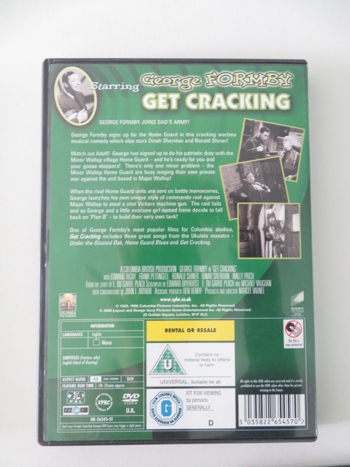 The George Formby Film Collection (DVD BoxSet) 2010 Region 2, 4