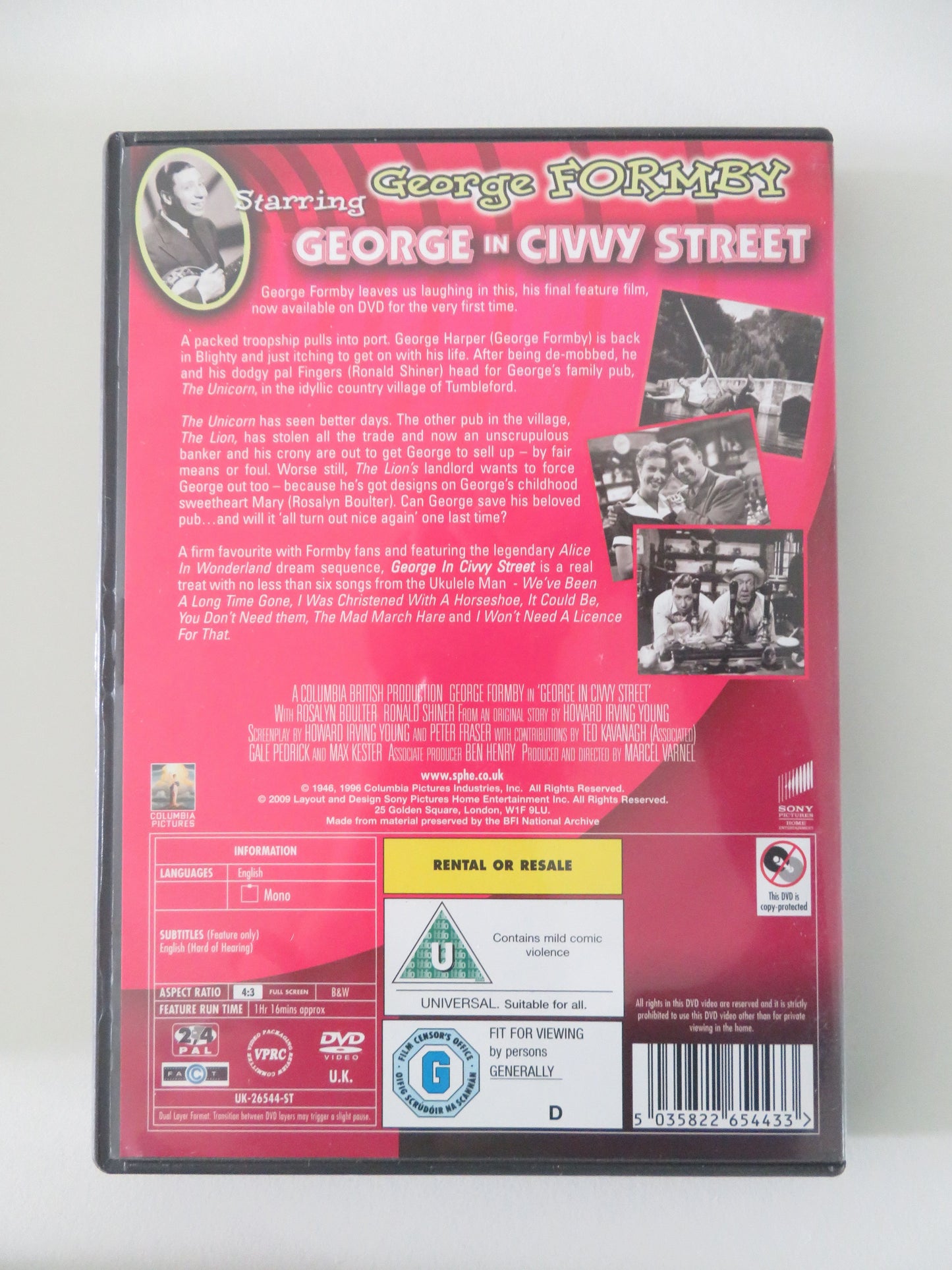 The George Formby Film Collection (DVD BoxSet) 2010 Region 2, 4