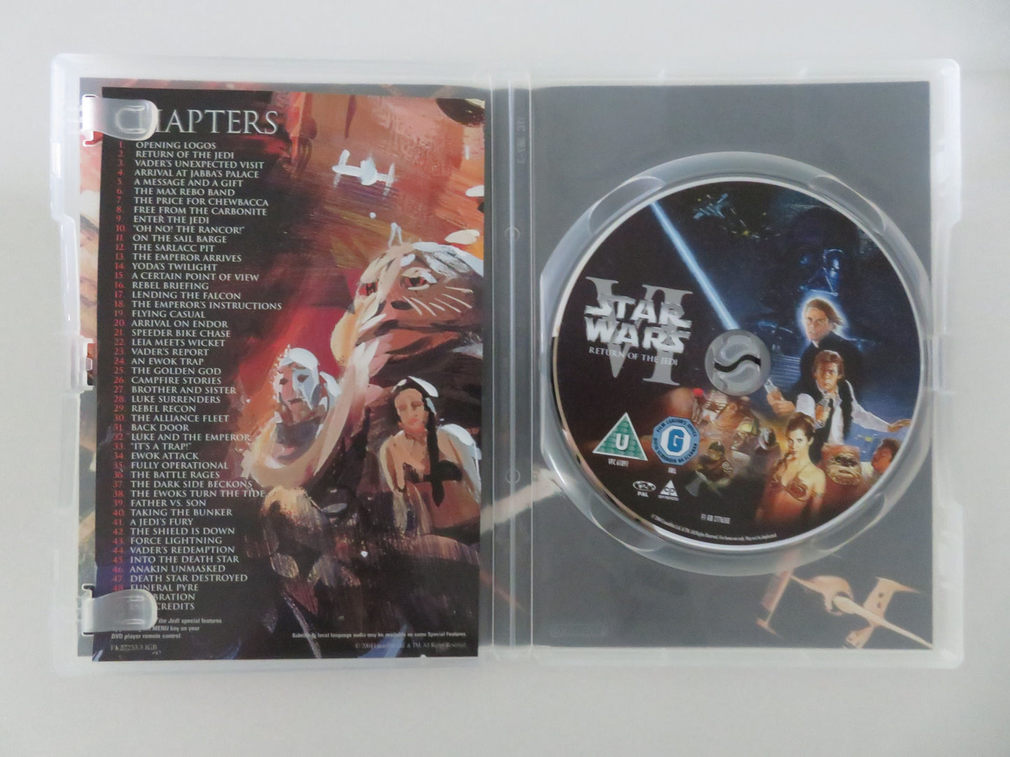 Star Wars Trilogy IV, V and VI (DVD BoxSet) Mark Hamill C. Fisher 2004 Region 2