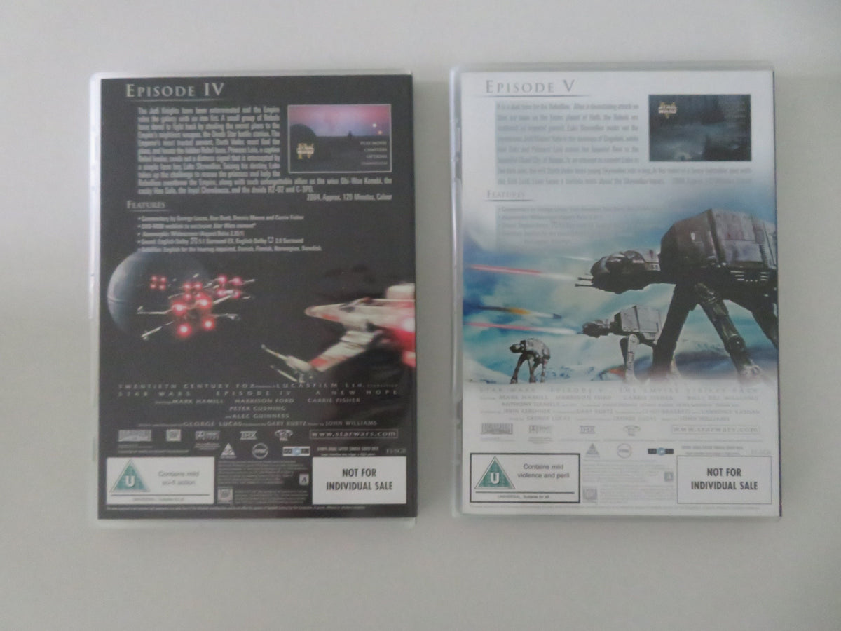 Star Wars Trilogy IV, V and VI (DVD BoxSet) Mark Hamill C. Fisher 2004 Region 2
