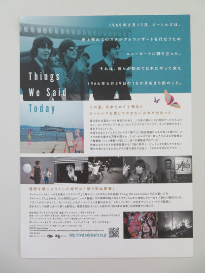 TWST: Things We Said Today Japanese Chirashi (B5) Poster The Beatles 2025