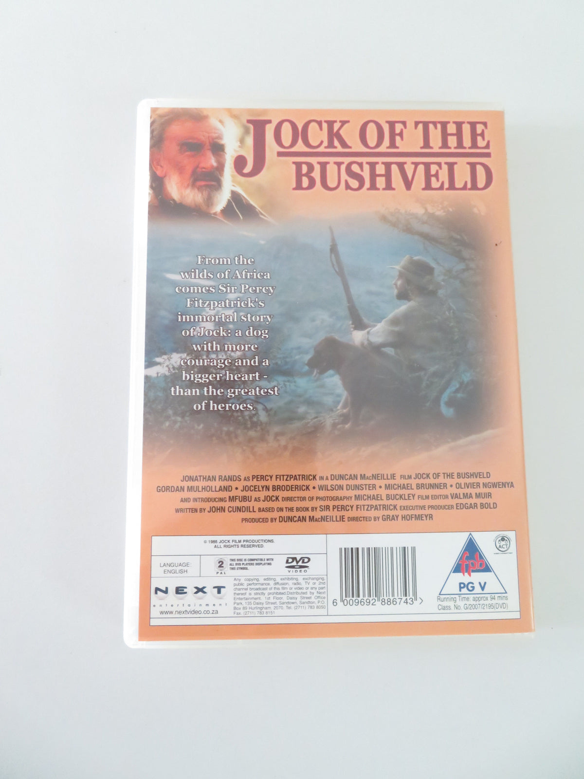 Jock of the Bushveld (DVD) Jocelyn Broderick Michael Brunner 1986 Region 2