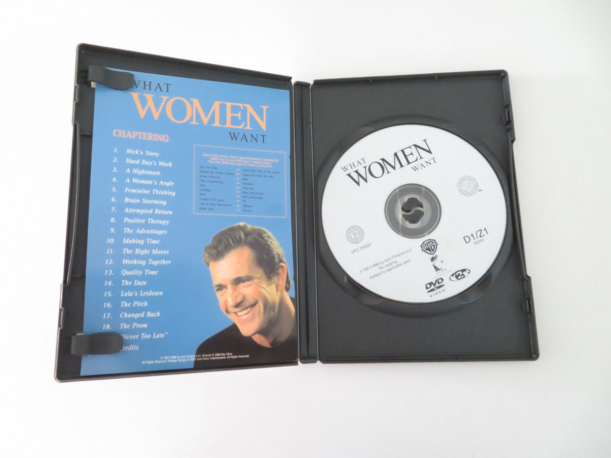 What Women Want (DVD) Mel Gibson Helen Hunt 2000 Region 2
