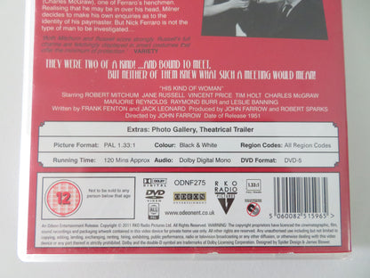 His Kind of Woman (DVD) Robert Mitchum Jane Russell 1951 Region All