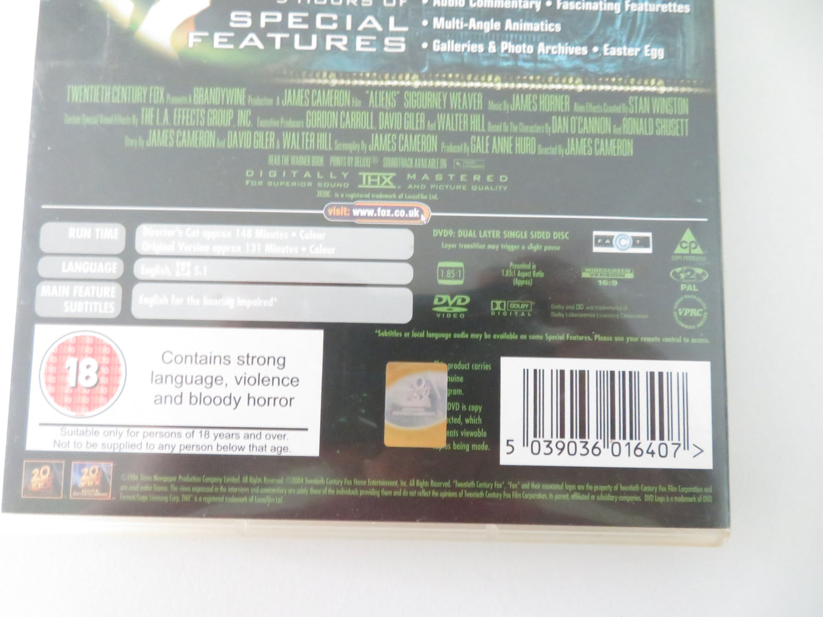 Aliens - 2 Disc Special Edition (DVD) Sigourney Weaver Michael Biehn 1986 Region 2