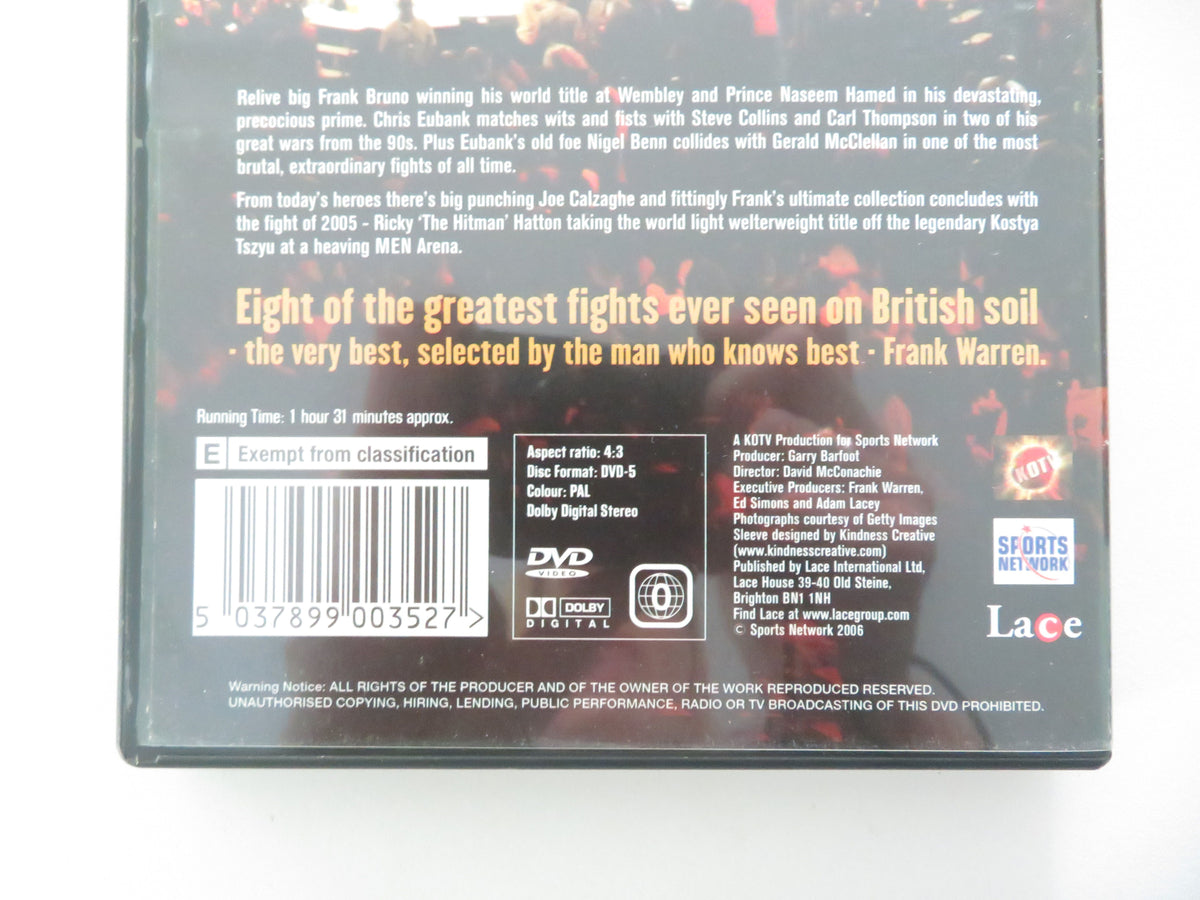 Frank Warren Presents: Best of Boxing (DVD) Calzaghe Hamed Hatton 2006 Region 0