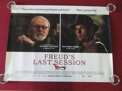 Freud's Last Session UK Quad Rolled Poster Anthony Hopkins Matthew Goode 2023