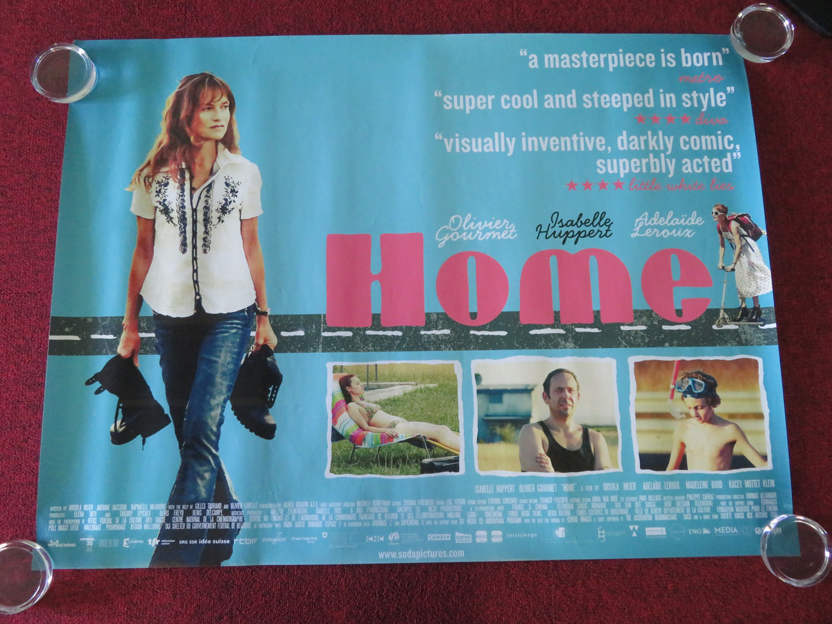 Home UK Quad Rolled Poster Olivier Gourmet Isabelle Huppert 2008