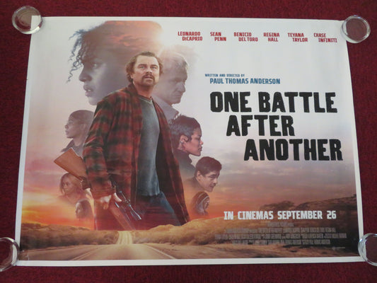 One Battle After Another UK Quad Rolled Poster Leonardo DiCaprio Sean Penn 2025