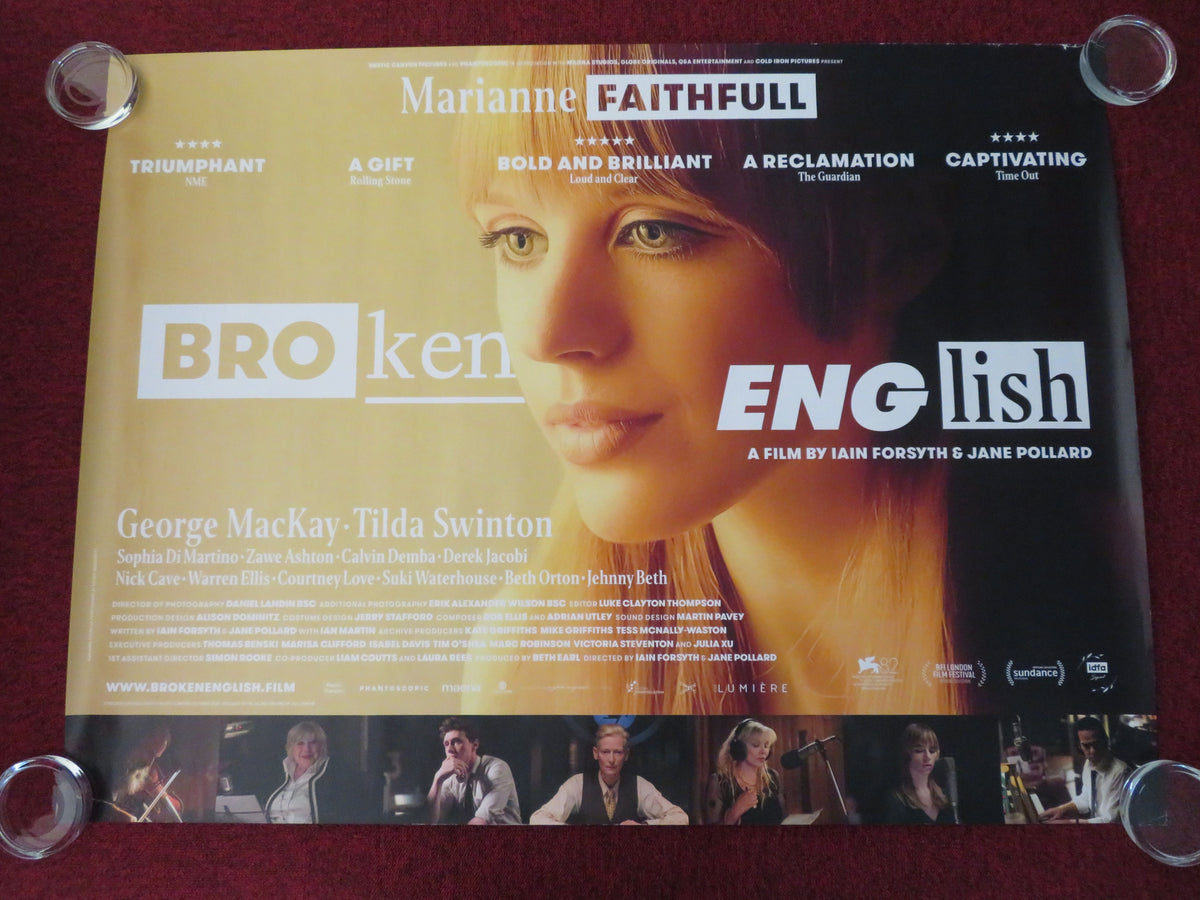 Broken English UK Quad Rolled Poster Marianne Faithfull Tilda Swinton 2026