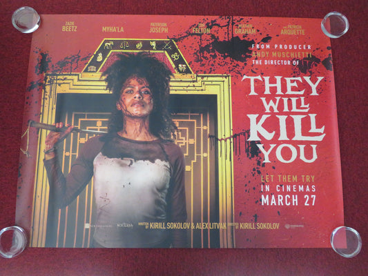They Will Kill You UK Quad Rolled Poster Zazie Beetz Patricia Arquette 2026