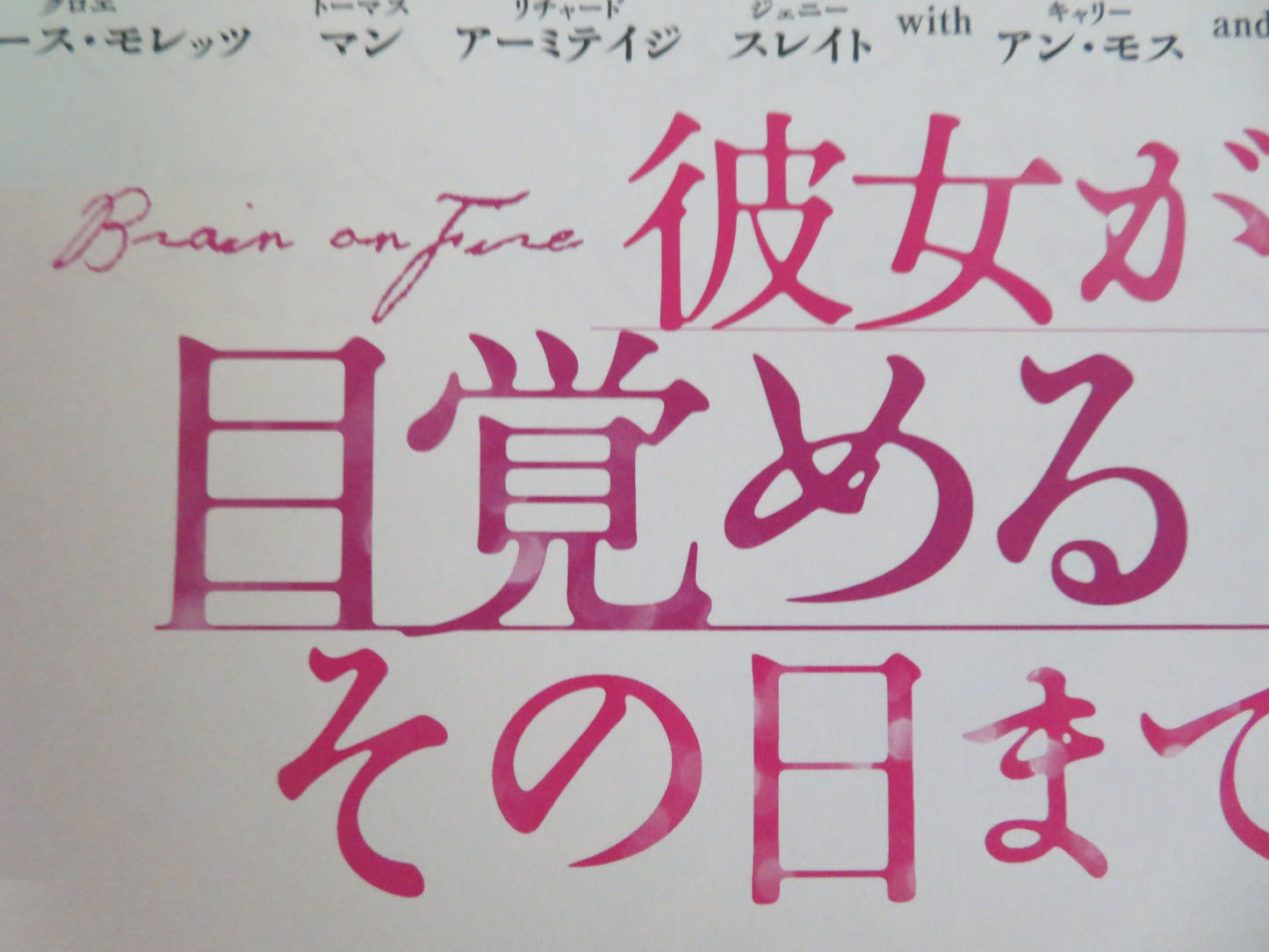 Brain on Fire Japanese Chirashi (B5) Poster Chloë Grace Moretz Mann 2016