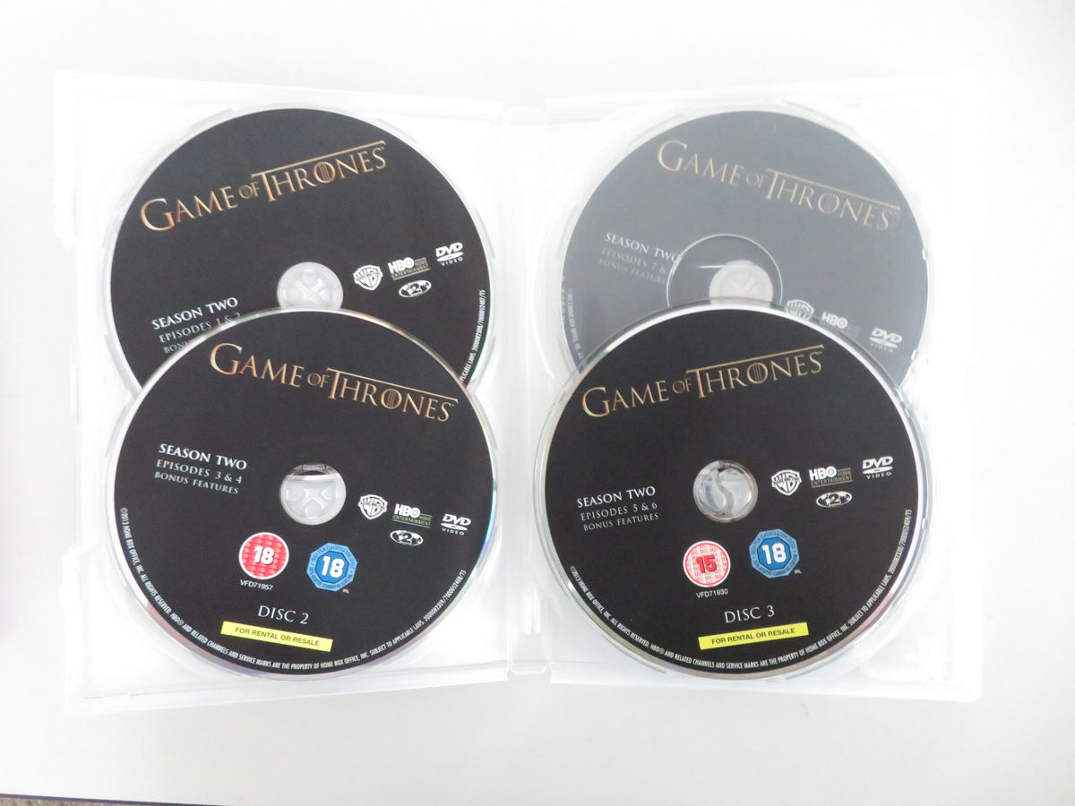 Game of Thrones - The Complete Second Season - B (DVD) 2012 Region 2