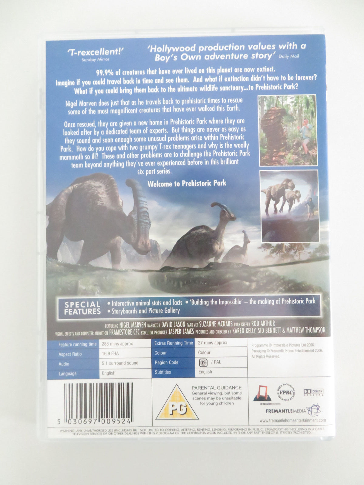 Prehistoric Park (DVD) Nigel Marven David Jason 2006 Region 0