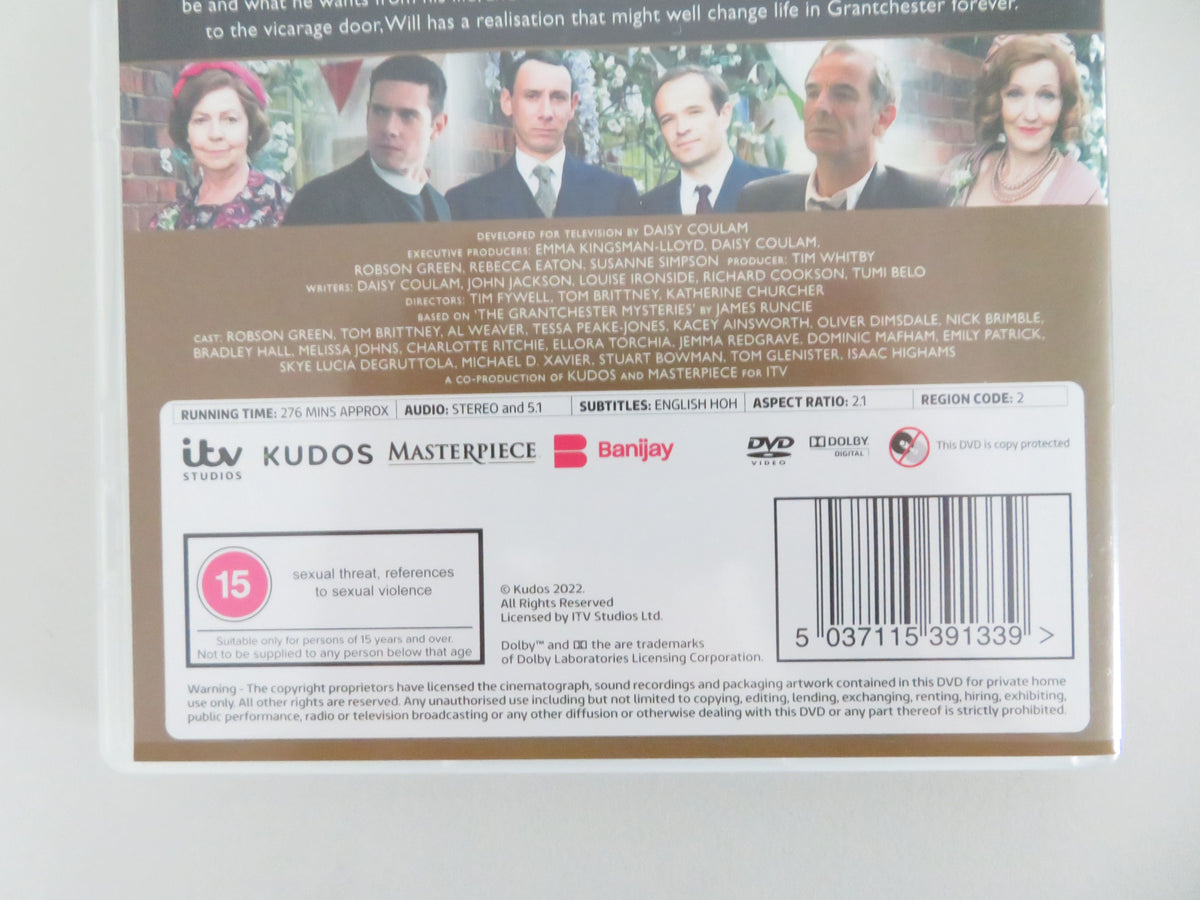 Grantchester - Series Seven (DVD) Robson Green Tom Brittney 2022 Region 2