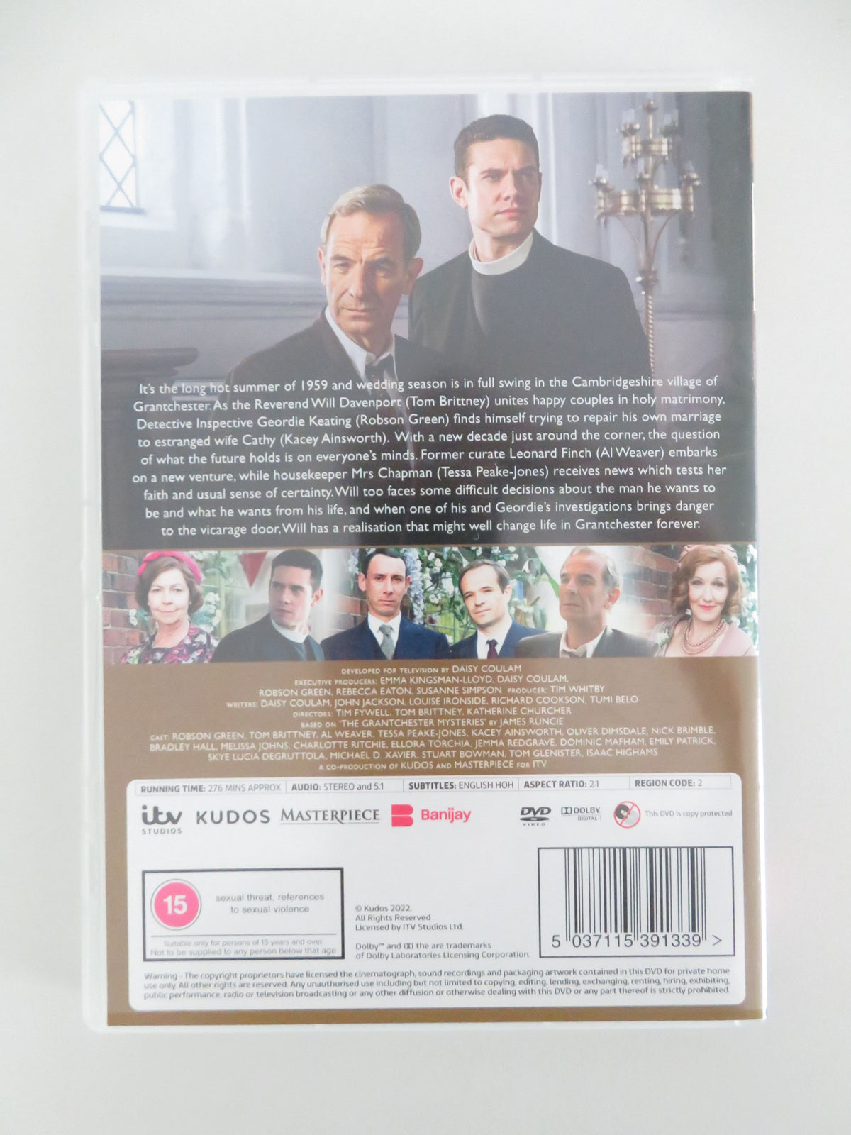 Grantchester - Series Seven (DVD) Robson Green Tom Brittney 2022 Region 2