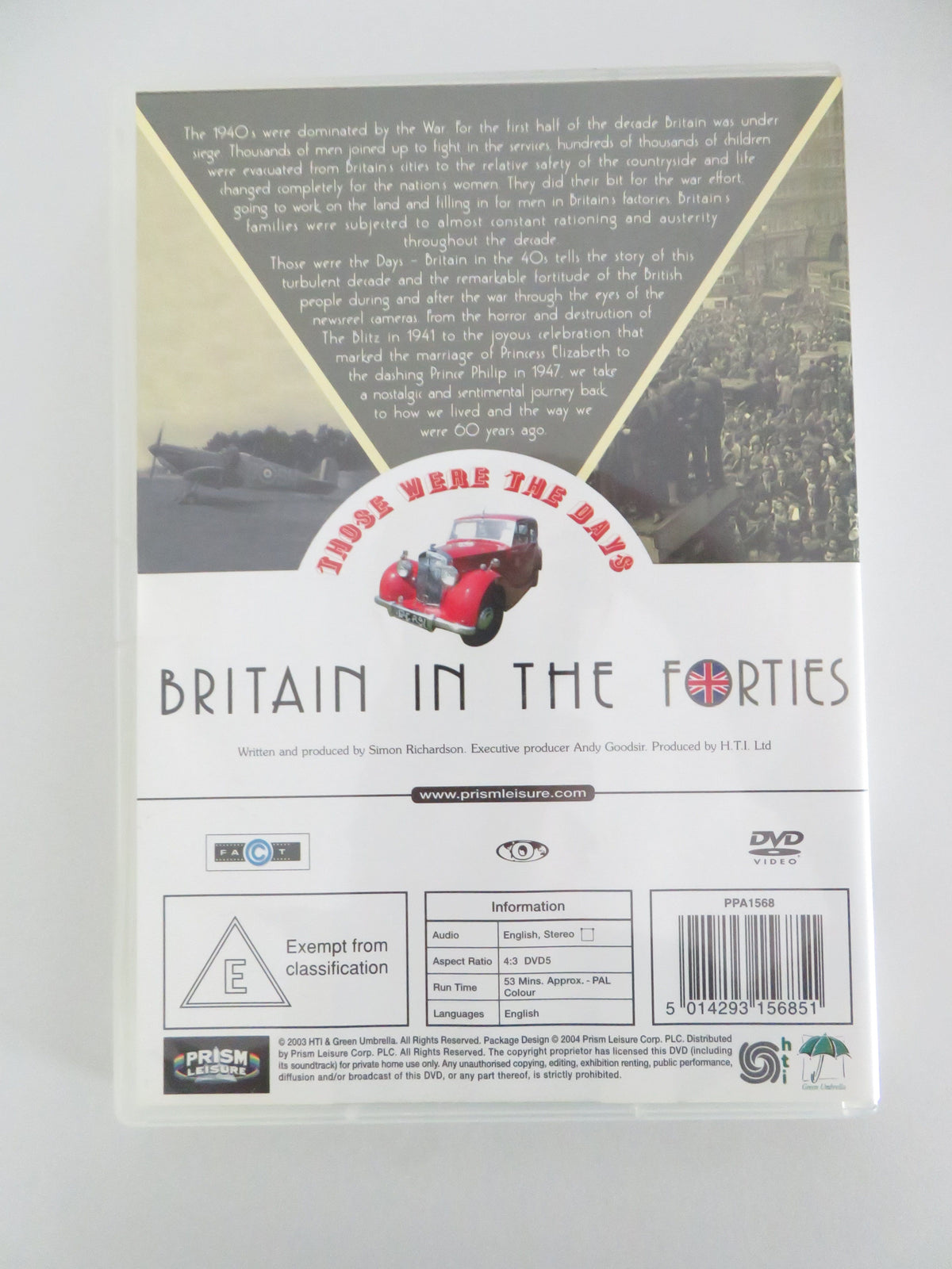 Those were the days - Britain in the Forties (DVD) 1940s 2003 Region 0