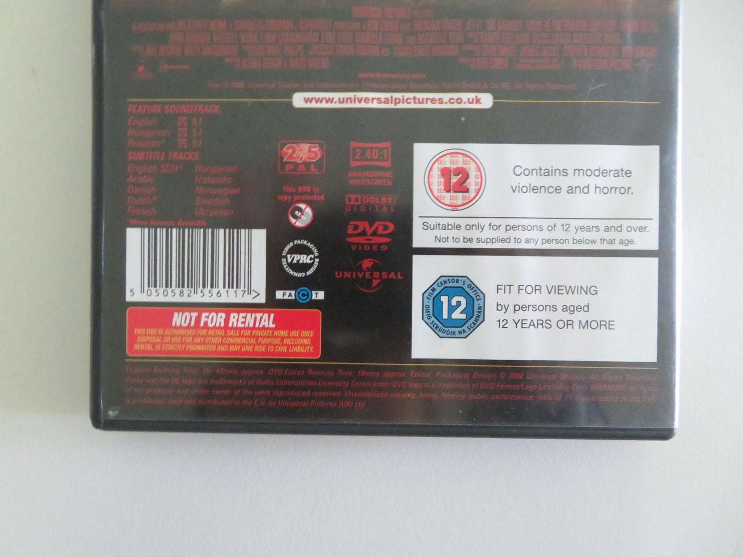 The Mummy: Tomb of the Dragon Emperor (DVD) Brendan Fraser 2008 Region 2, 5