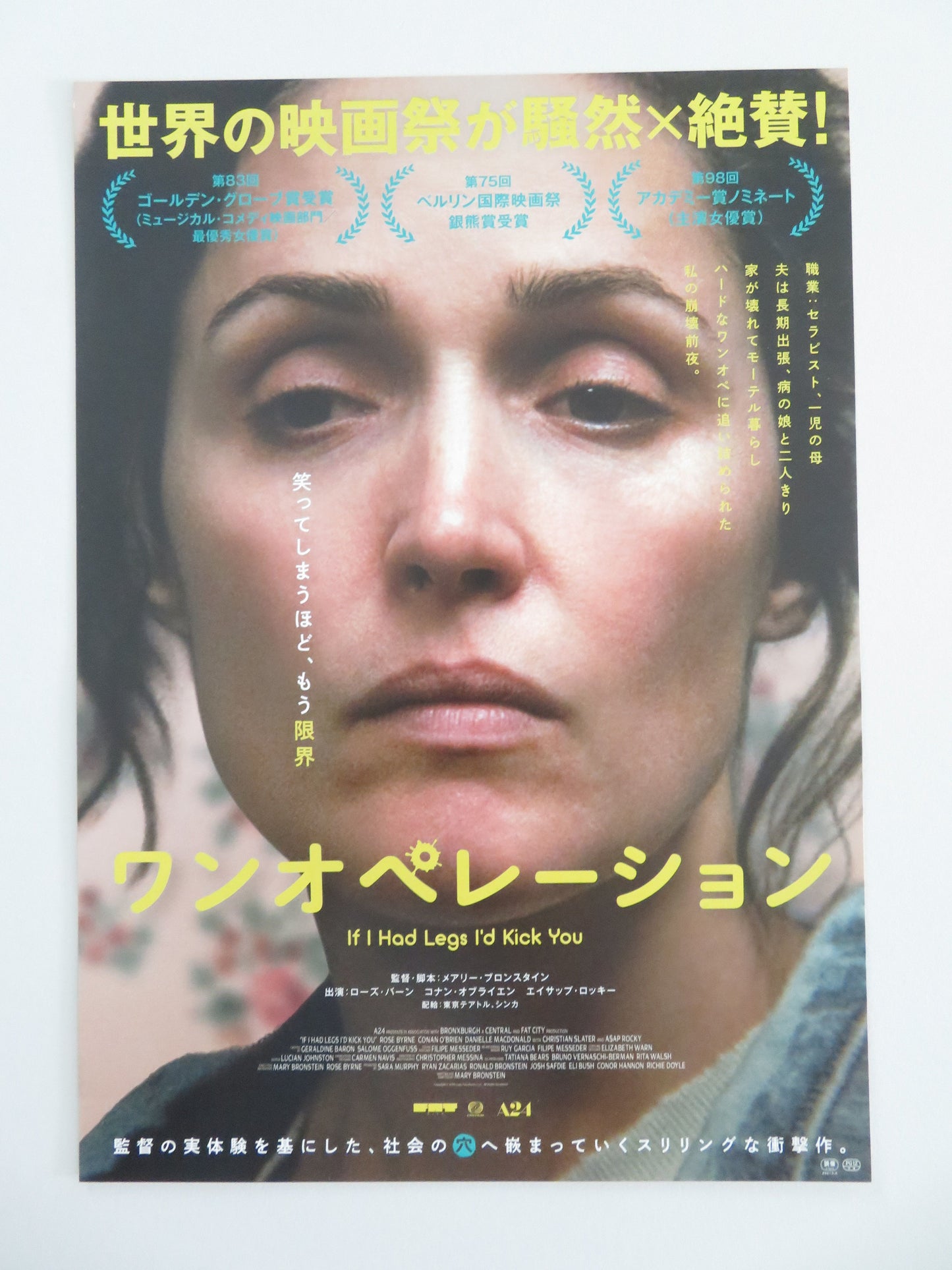 If I Had Legs I'd Kick You Japanese Chirashi (B5) Poster Rose Byrne O'Brien 2025