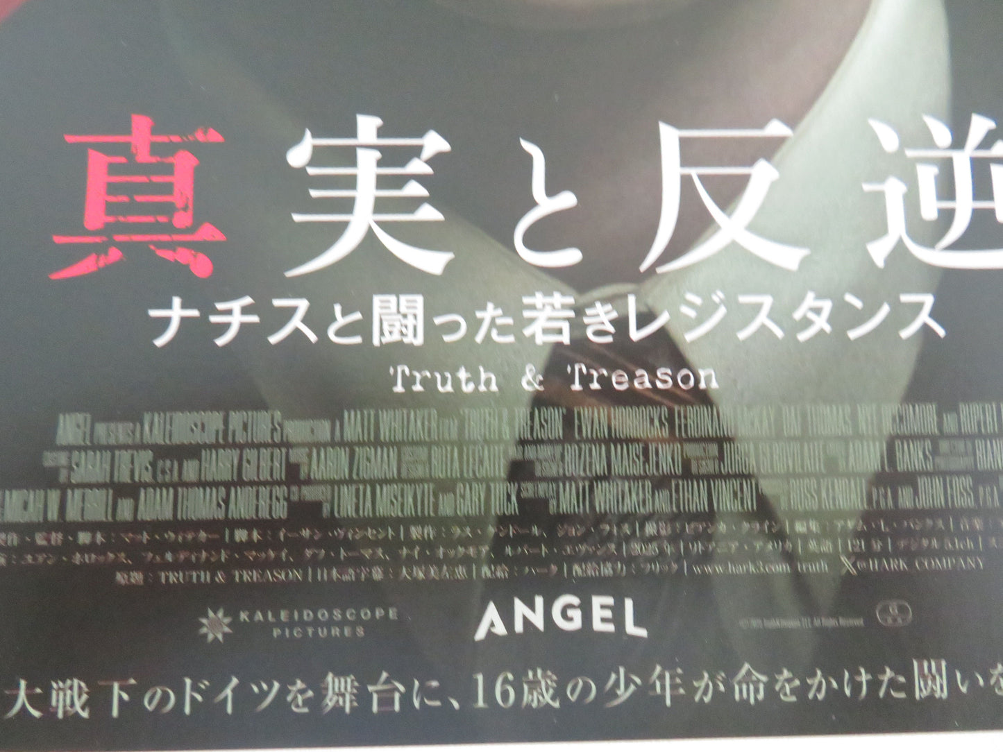 Truth & Treason Japanese Chirashi (B5) Poster Ewan Horrocks Rupert Evans 2025