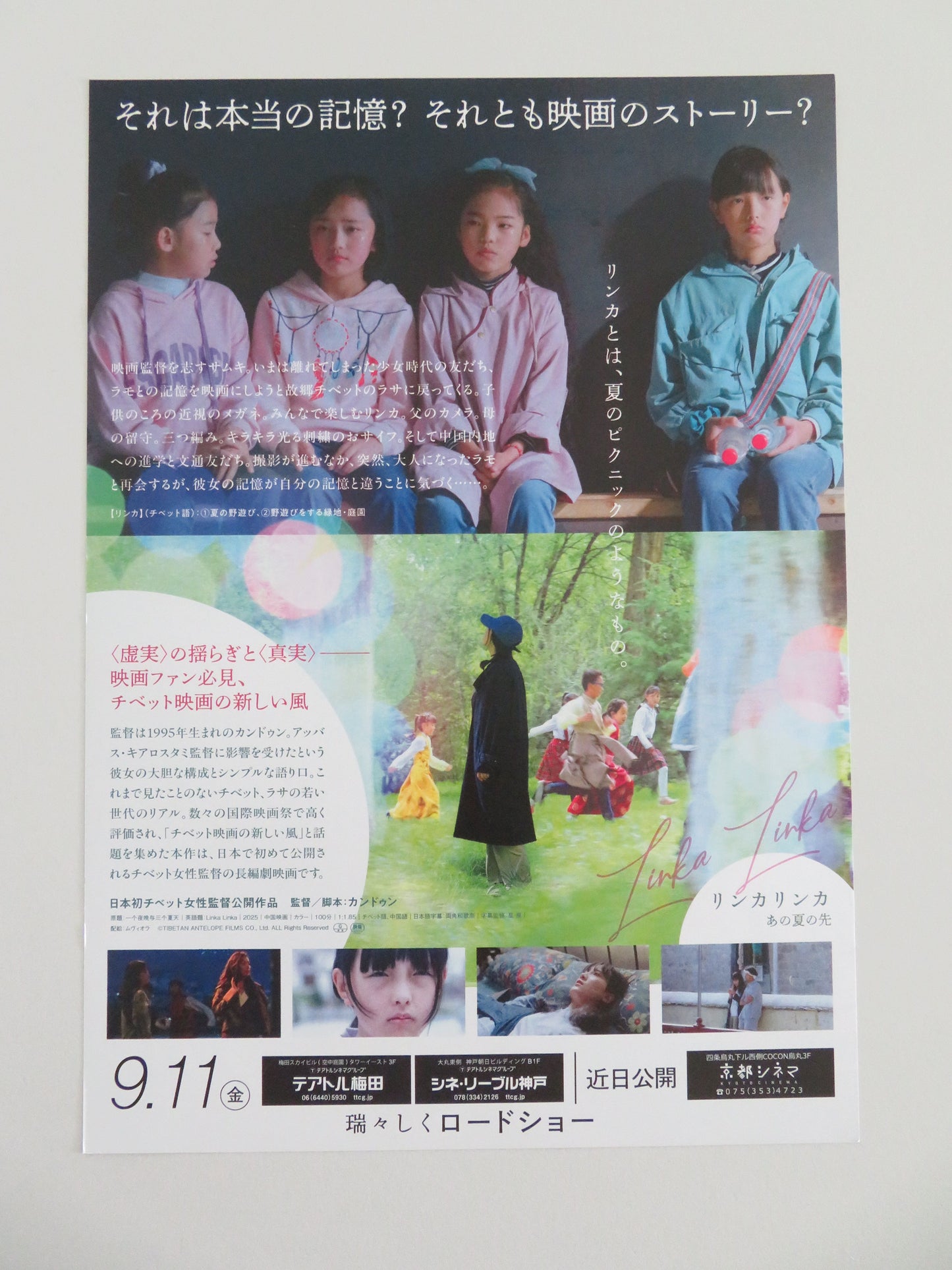 Linka Linka Japanese Chirashi (B5) Poster Tsering Yangkyi Tsekyi Metok 2025