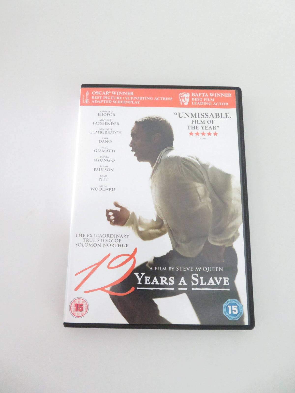 12 Years a Slave (DVD) Chiwetel Ejiofor Michael Fassbender 2013 Region 2