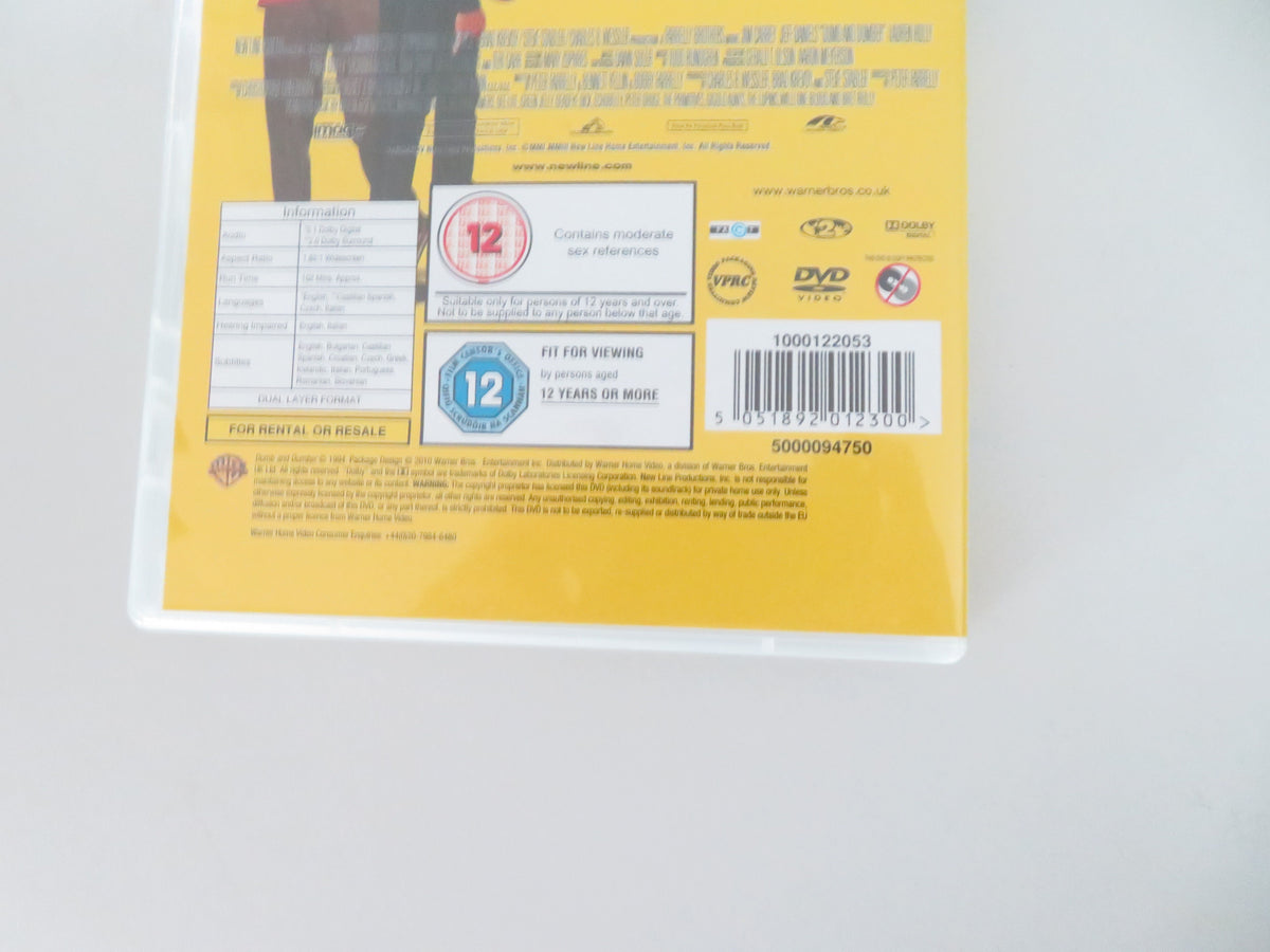 Dumb and Dumber - B (DVD) Jim Carrey Jeff Daniels Lauren Holly 1994 Region 2