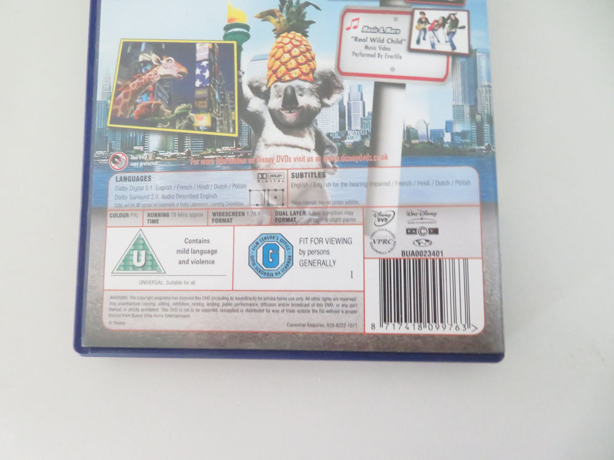 The Wild (DVD) Disney Kiefer Sutherland Jim Belushi Eddie Izzard 2006 Region 2