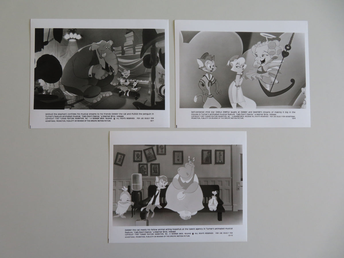 Cats Don't Dance Movie Still Photo Lot Of 3 Scott Bakula Natalie Cole 1997