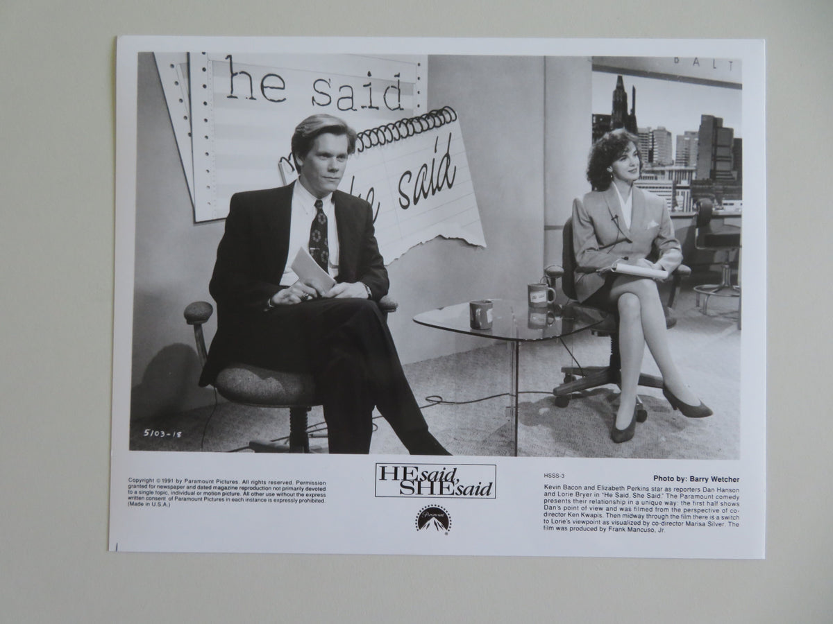He Said, She Said Movie Still Photo Lot Of 4 Kevin Bacon Elizabeth Perkins 1991