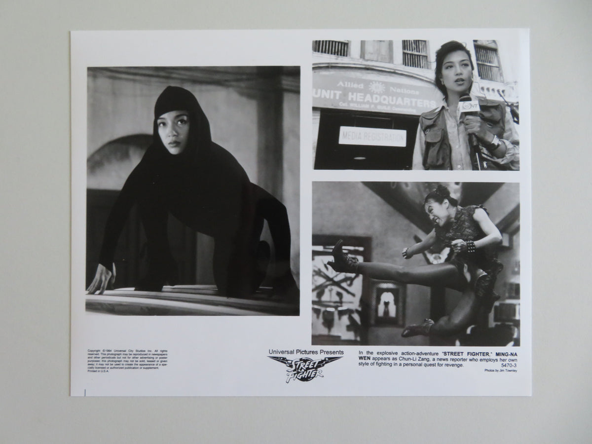 Street Fighter Movie Still Photo Lot Of 2 Min-Na Wen Raul Julia 1994