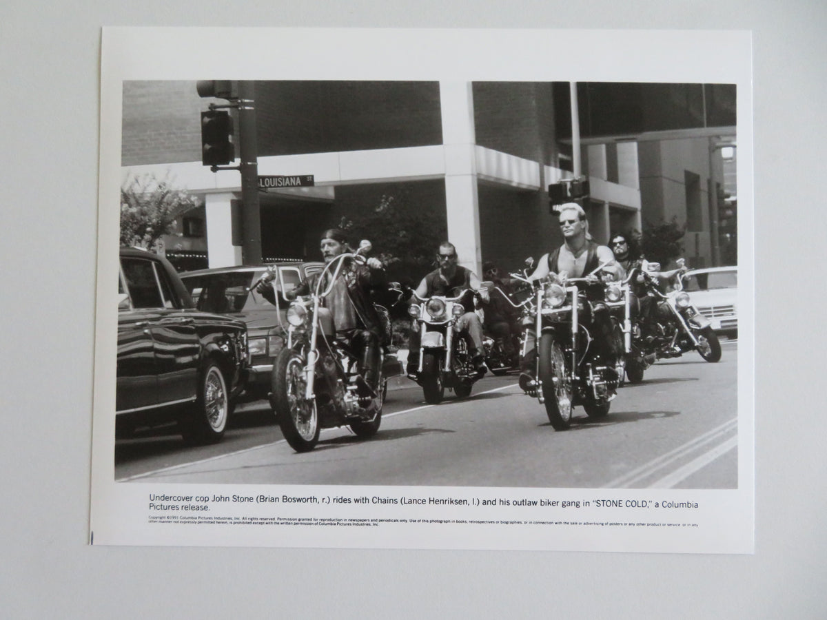 Stone Cold Movie Still Photo Lot Of 3 Brian Bosworth Lance Henriksen 1991