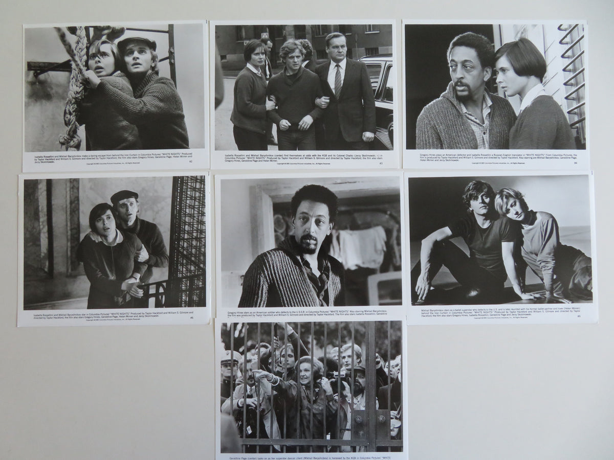 White Nights Movie Still Photo Lot Of 7 Mikhail Baryshnikov I. Rossellini 1985