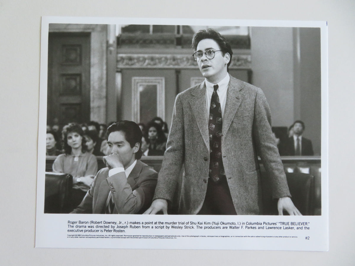 True Believer Movie Still Photo Lot Of 4 James Woods Robert Downey Jr. 1988