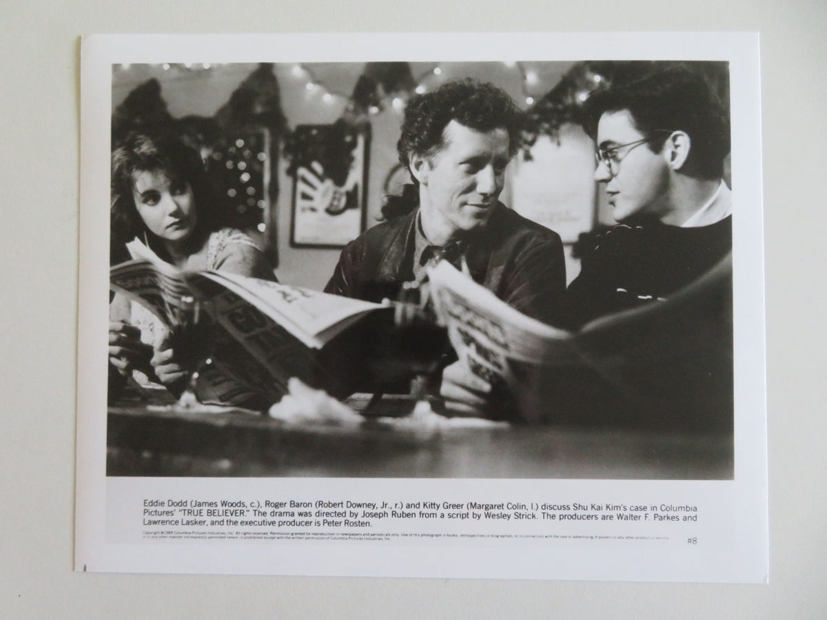 True Believer Movie Still Photo Lot Of 4 James Woods Robert Downey Jr. 1988