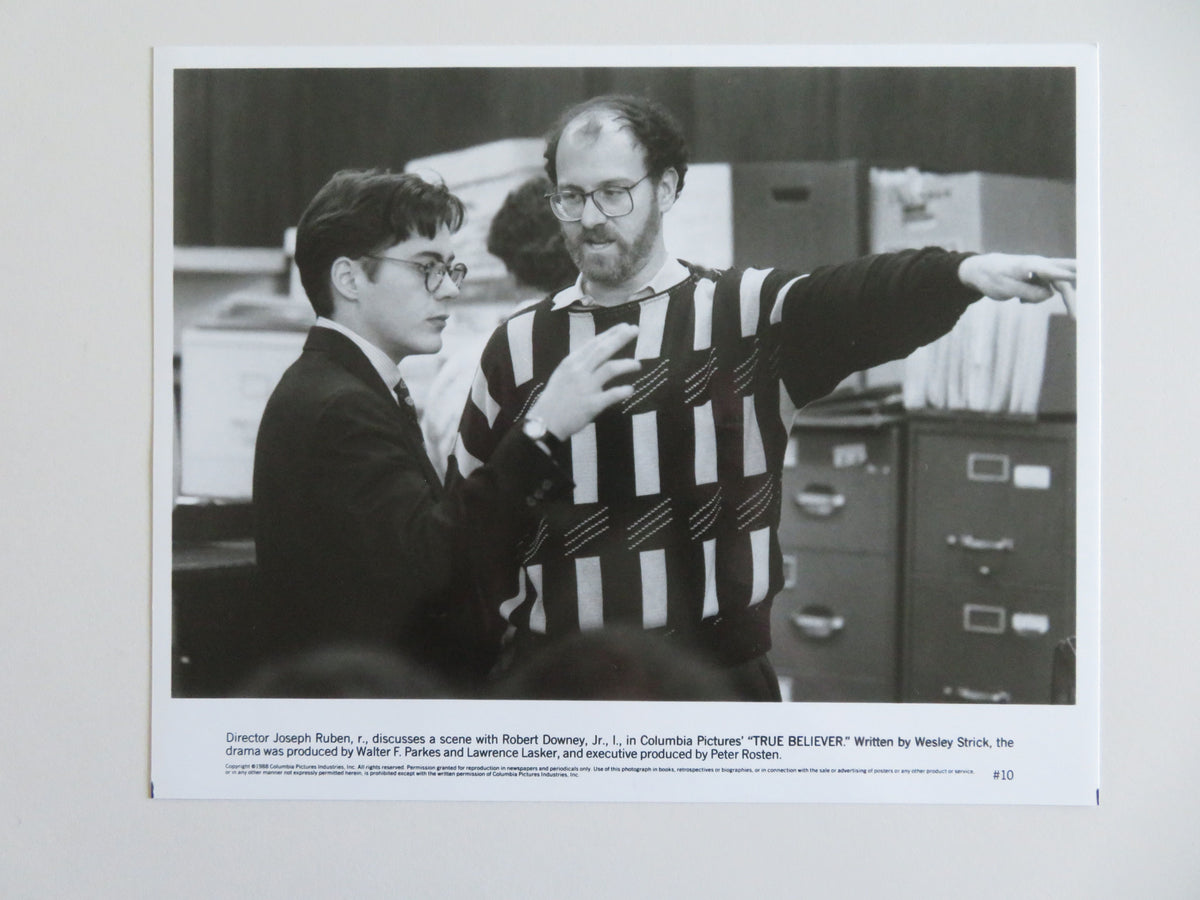 True Believer Movie Still Photo Lot Of 4 James Woods Robert Downey Jr. 1988