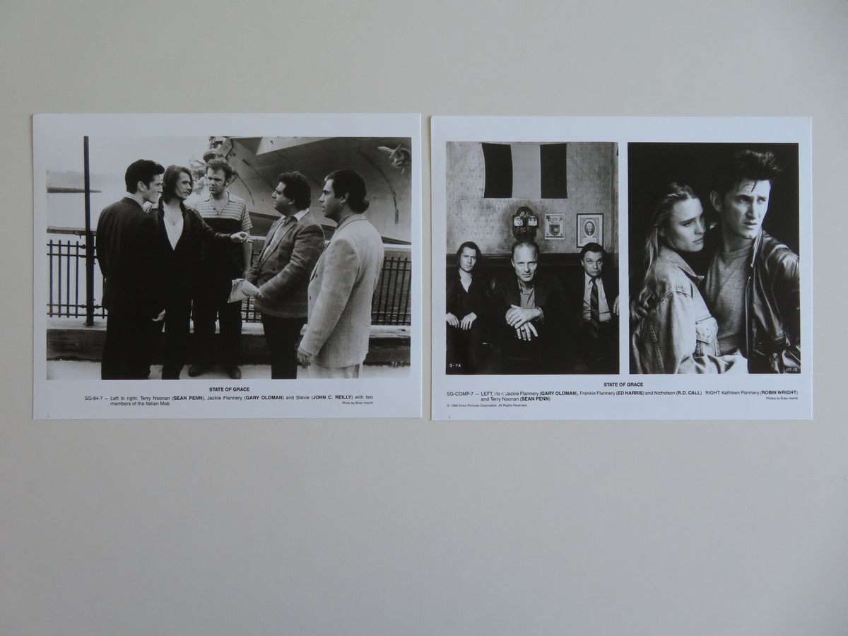 State of Grace Movie Still Photo Lot Of 2 Sean Penn Ed Harris Gary Oldman 1990
