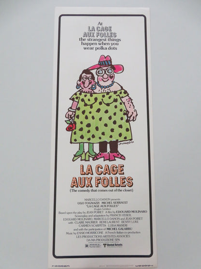La Cage aux Folles - A  US Insert Poster Ugo Tognazzi Michel Serrault 1979