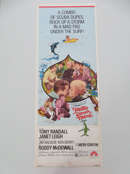 Hello Down There US Insert Poster Tony Randall Janet Leigh 1969