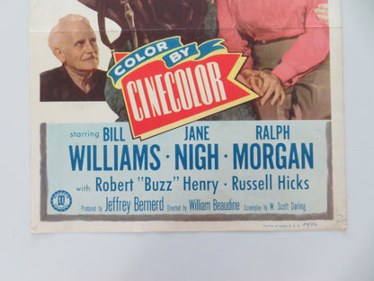 Blue Grass of Kentucky US Insert Poster Bill Williams Jane Nigh 1950