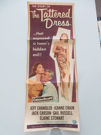 The Tattered Dress US Insert Poster Jeff Chandler Jeanne Crain 1957