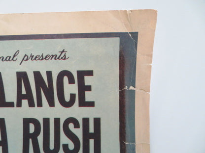Kiss of Fire US Insert Poster Jack Palance Barbara Rush 1955