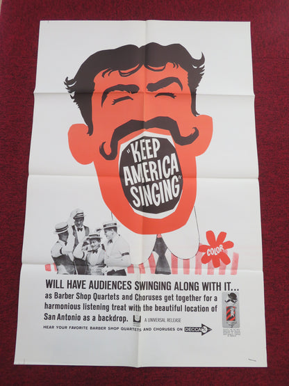 Keep America Singing Folded US One Sheet Poster 1964
