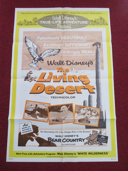 The Living Desert Folded US One Sheet Poster Disney Winston Hibler R1964
