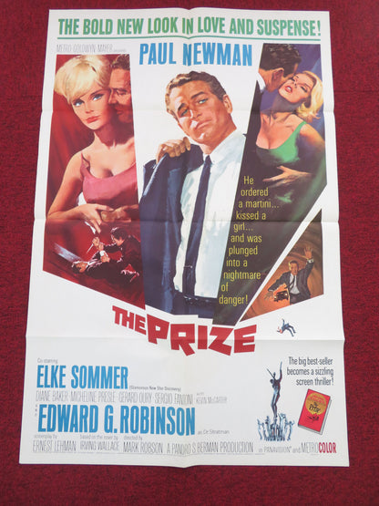 The Prize Folded US One Sheet Poster Paul Newman Elke Sommer 1963