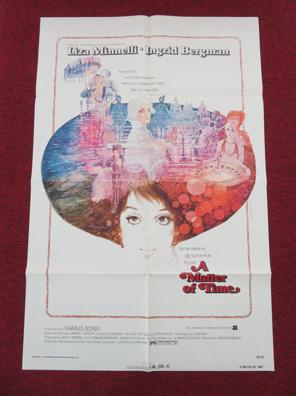 A Matter of Time Folded US One Sheet Poster Liza Minnelli Ingrid Bergman 1976