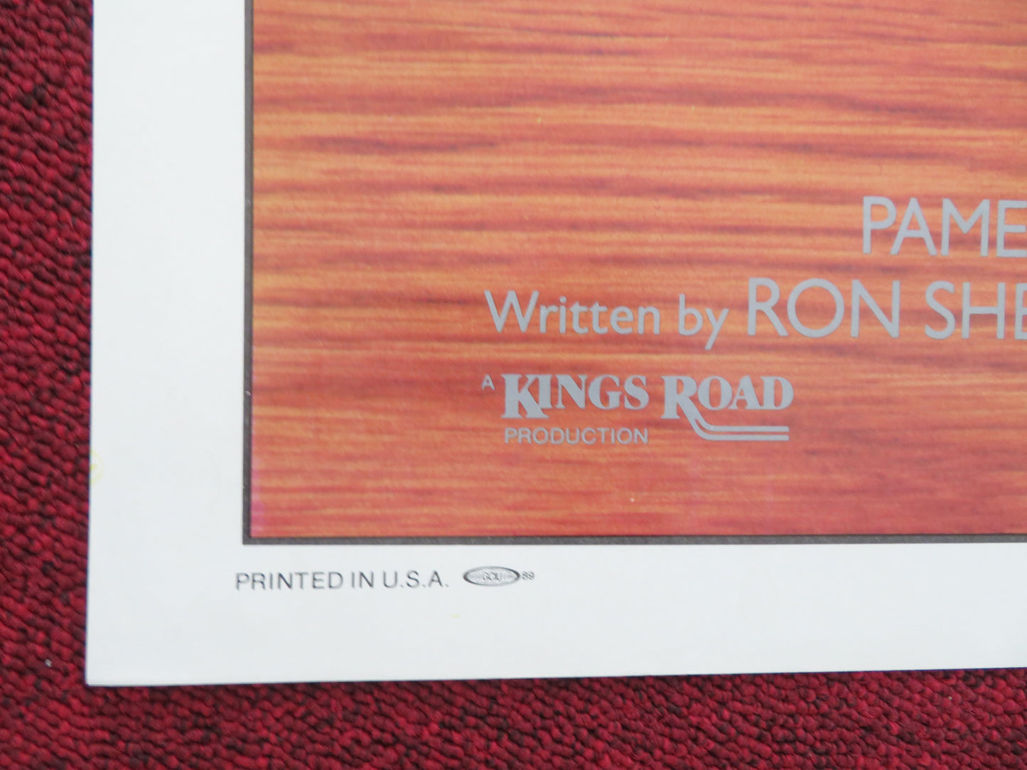 The Best of Times Folded US One Sheet Poster Robin Williams Kurt Russell 1986