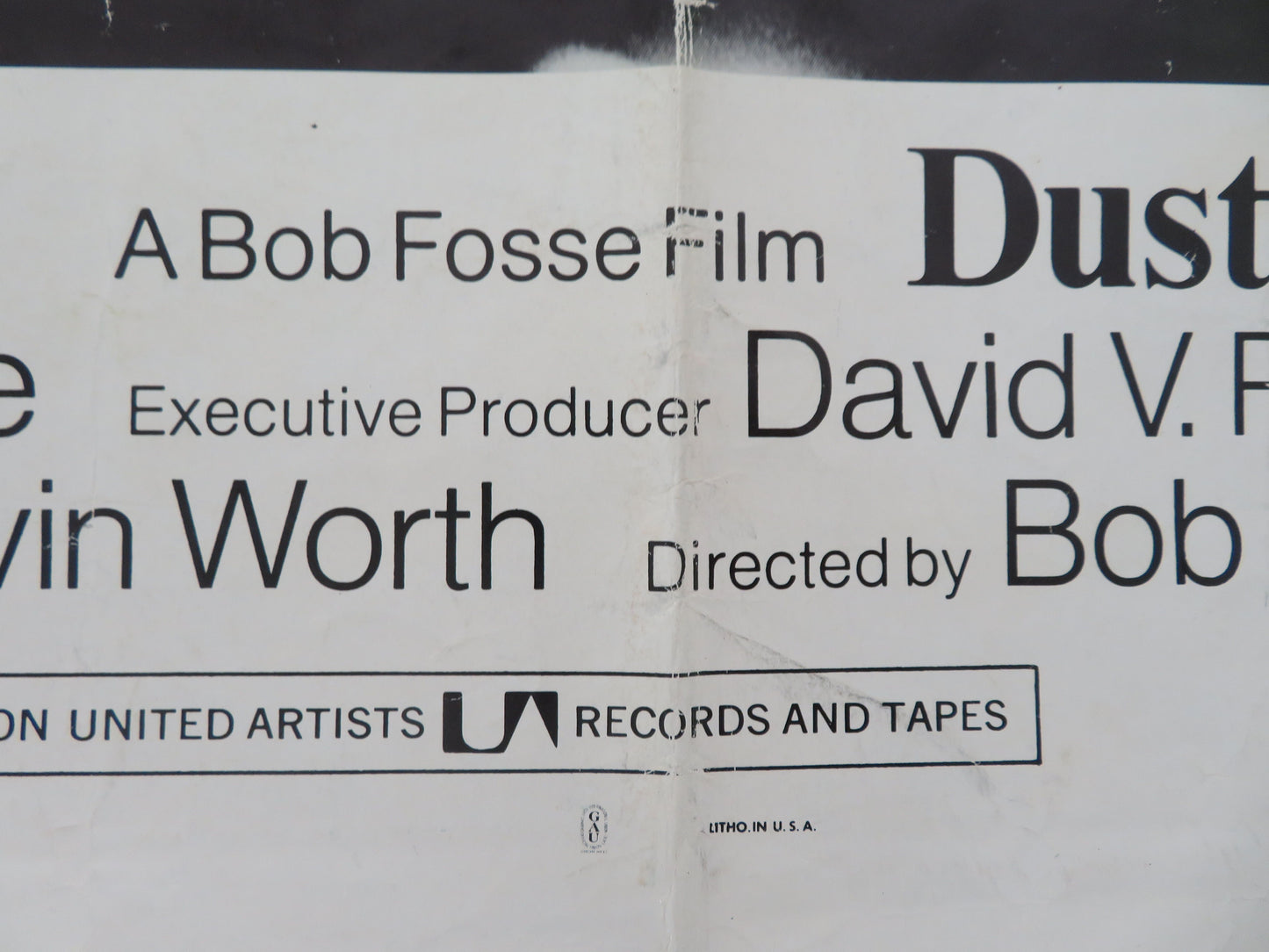 Lenny Folded US One Sheet Poster Dustin Hoffman Valerie Perrine 1974