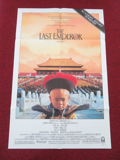 The Last Emperor Folded US One Sheet Poster John Lone Joan Chen 1987